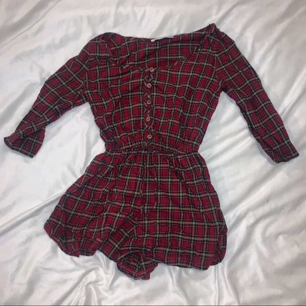 Plaid romper